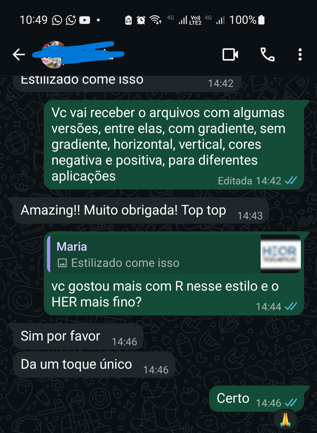 Feedback Cliente